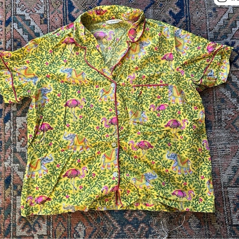 Printfresh Flamenco pajama set in marigold